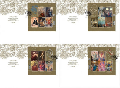 Koperty FDC Różaniec 2023 komplet 2277-2280