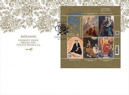 Koperty FDC Różaniec 2023 komplet 2277-2280