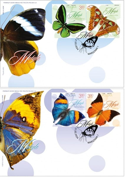 Koperty FDC Motyle 2024