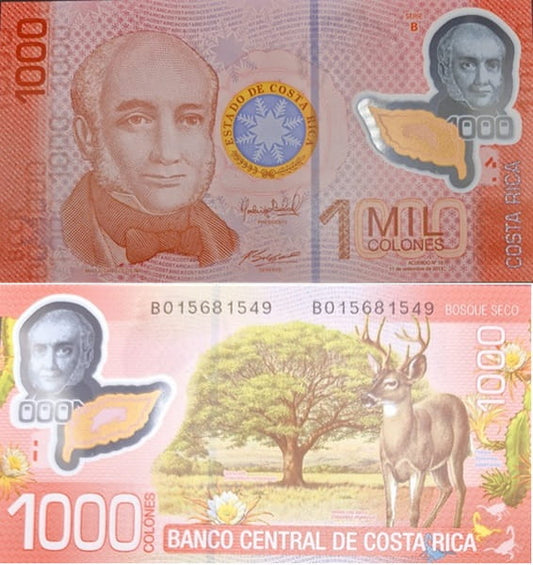Kostaryka banknot 1000 colones 2013