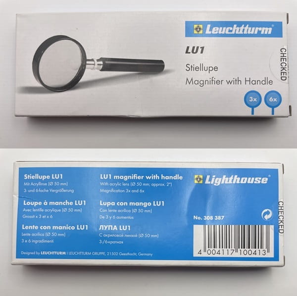 Lupa numizmatyczna Lu1 Leuchtturm x 3 x 6 308 387