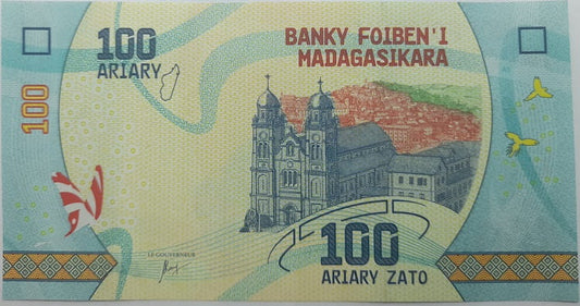 Madagaskar banknot 100 Ariary 2017 UNC