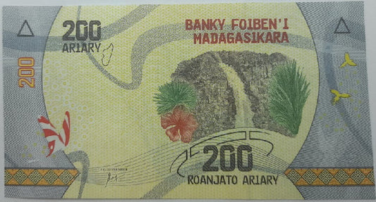 Madagaskar banknot 200 ariary 2017 UNC