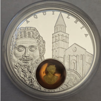 Moneta 1 dolar Szlak bursztynowy Akwileja 2017 r.