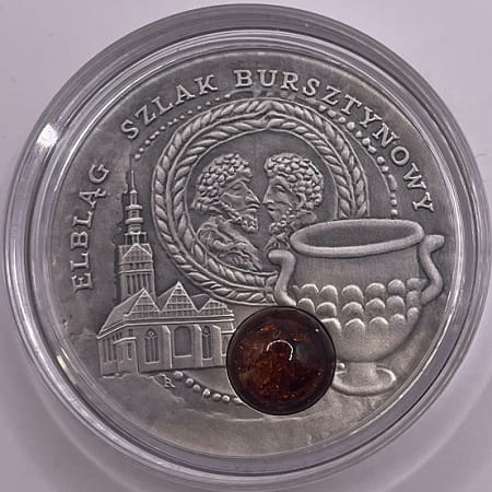 Moneta 1 dolar Szlak bursztynowy Elbląg 2009