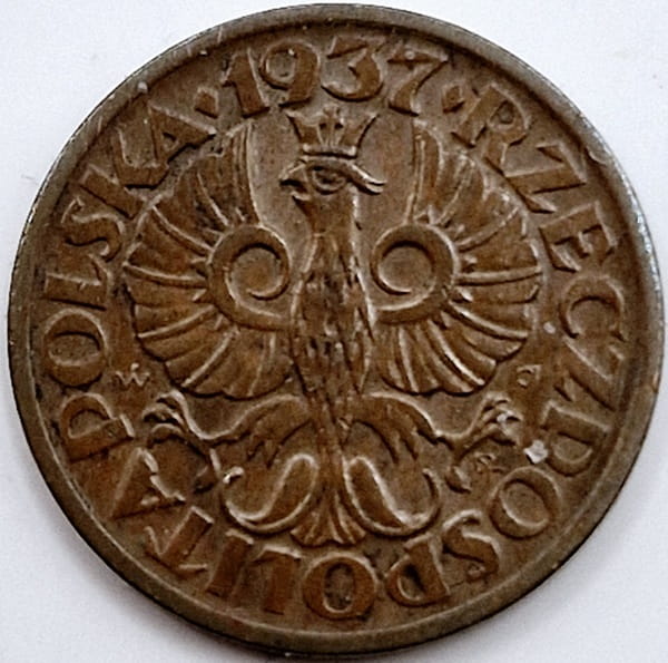 Moneta 1 grosz 1937
