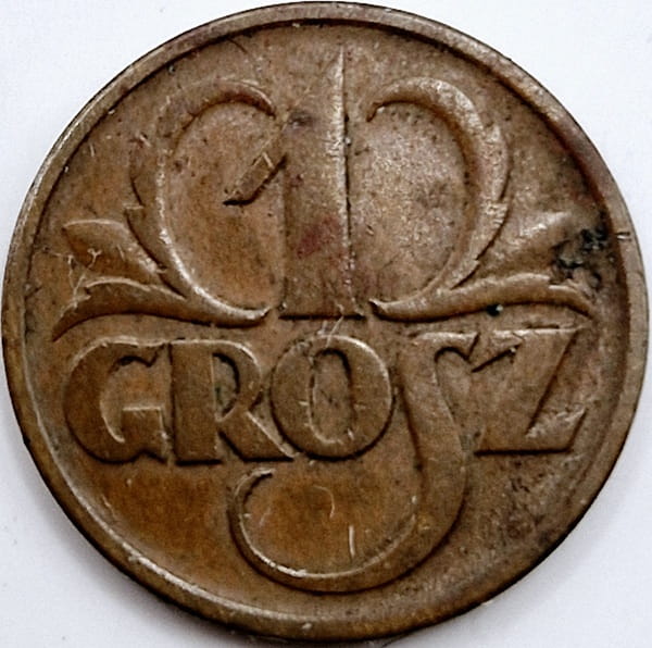Moneta 1 grosz 1937