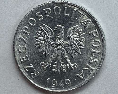 Moneta 1 grosz 1949