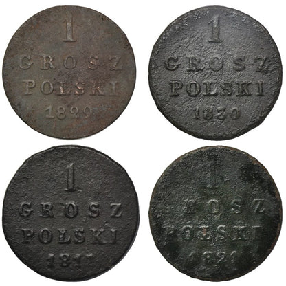 Moneta 1 grosz polski 1816-1835 Królestwo Polskie