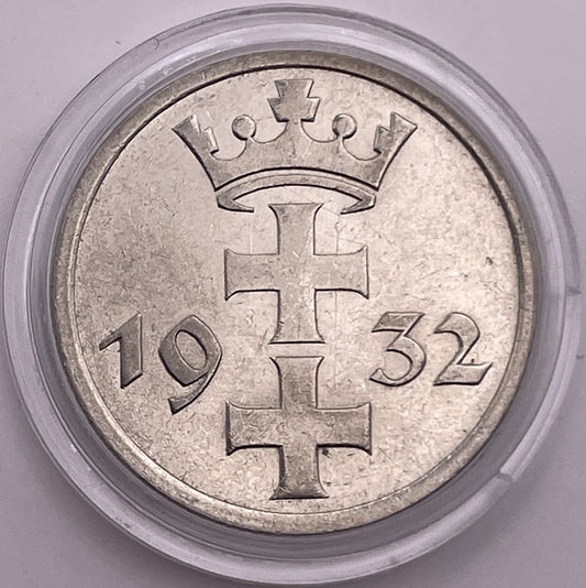 Moneta 1 gulden 1932 Wolne Miasto Gdańsk