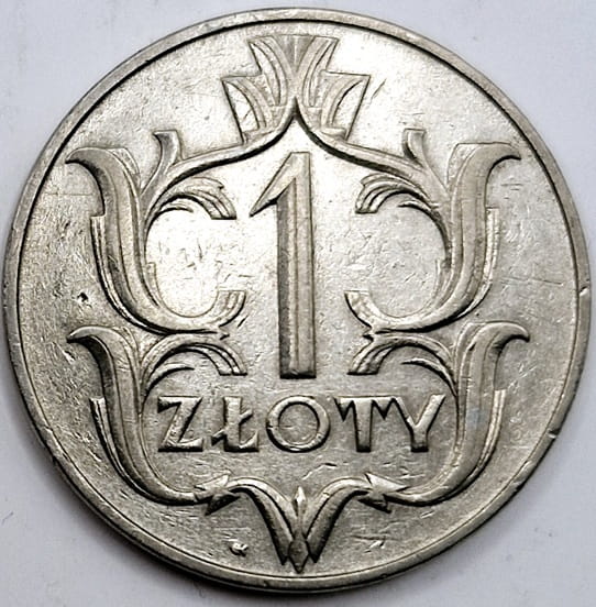 Moneta 1 złoty 1929 stan 3