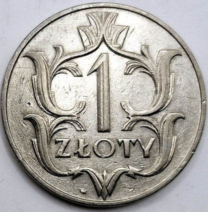 Moneta 1 złoty 1929 stan 3