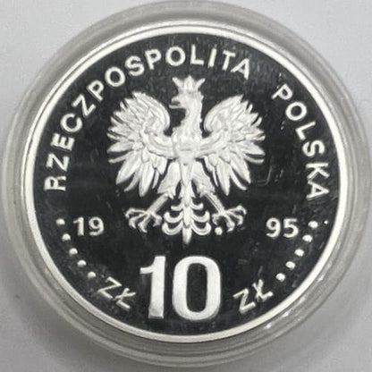 Moneta 10 zł 100 lat nowożytnych Igrzysk Olimpijskich 1995