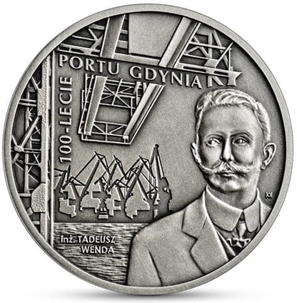 Moneta 20 zł 100-lecie portu Gdynia 2022