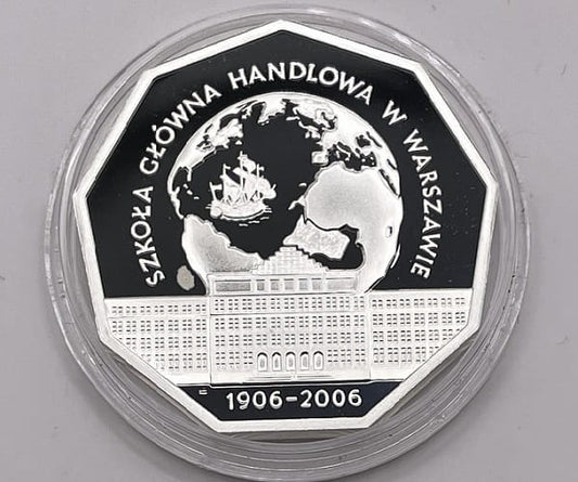 Moneta 10 zł 100-lecie SGH 2006