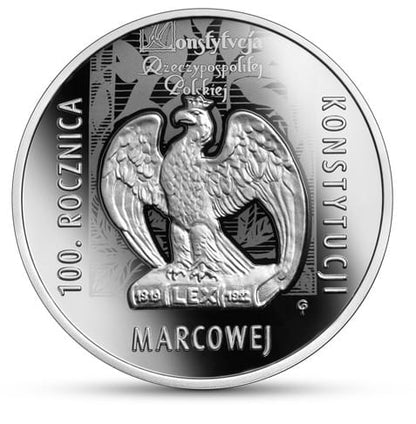 Moneta 10 zł 100. rocznica Konstytucji Marcowej 2021