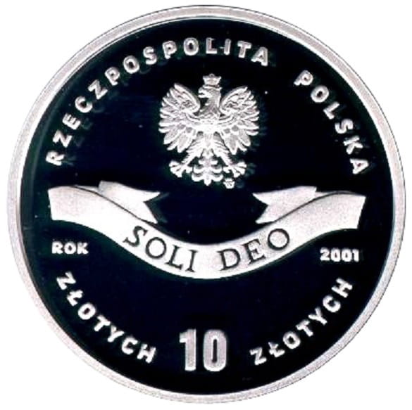 Moneta 10 zł 100. rocz. ur. ks. kard. Stefana Wyszyńskiego 2001 r.