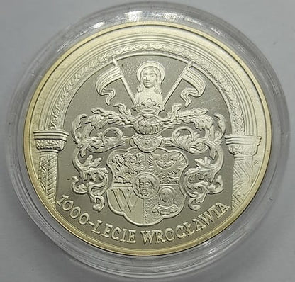 Moneta 10 zł 1000 lat Wrocławia 2000