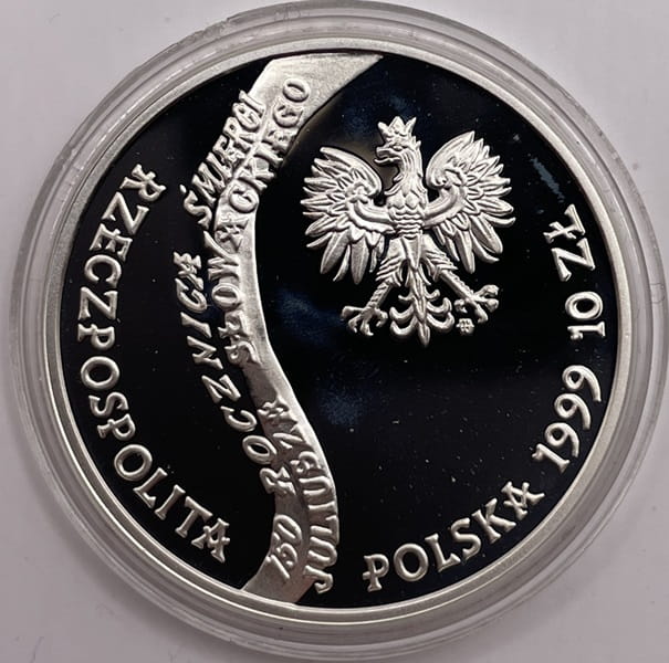 Moneta 10 zł 150 rocznica śmierci Juliusza Słowackiego 1999