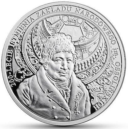 Moneta 10 zł 200-lecie zakładu narodowego im Ossolińskich 2017