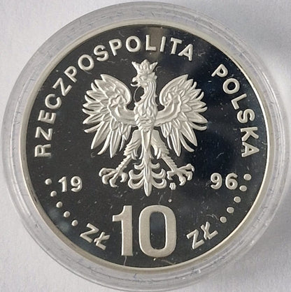 Moneta 10 zł 200-lecie powstania Mazurka Dąbrowskiego 1996