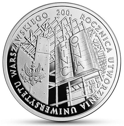 Moneta 10 zł Uniwersytet Warszawski 2016