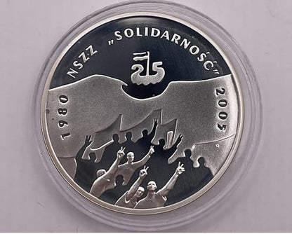 Moneta 10 zł 25 lat Solidarności 2005