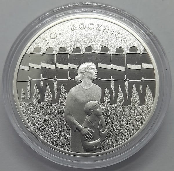 Moneta 10 zł 30 rocznica Czerwca 76 2006