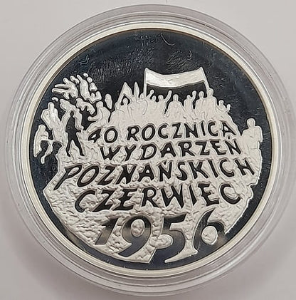 Moneta 10 zł 40. rocznica wydarzeń poznańskich 1956 1996