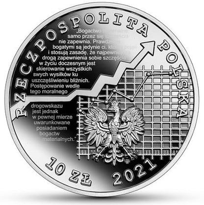 Moneta 10 zł Adam Krzyżanowski 2021