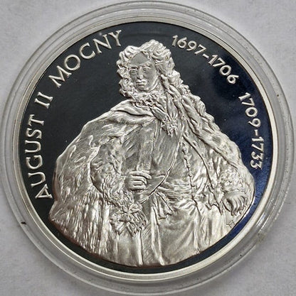 Moneta 10 zł August II Mocny półpostać 2005