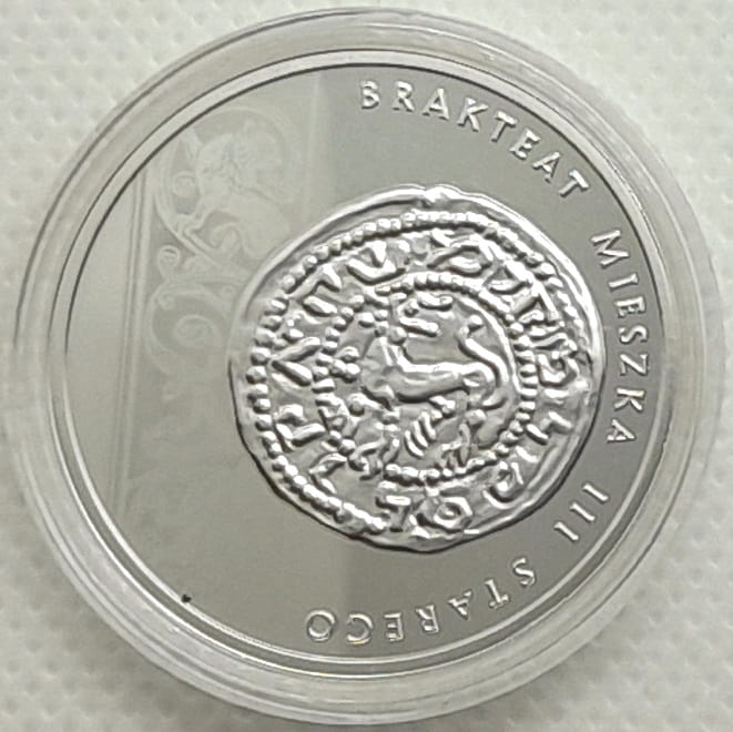 Moneta 10 zł Brakteat Mieszka III 2014 r.