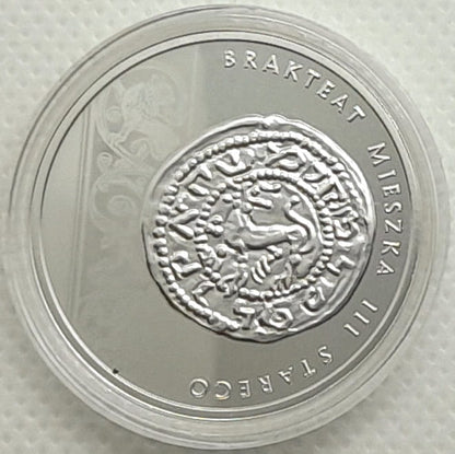 Moneta 10 zł Brakteat Mieszka III 2014 r.