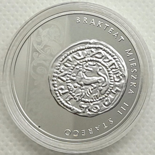 Moneta 10 zł Brakteat Mieszka III 2014 r.