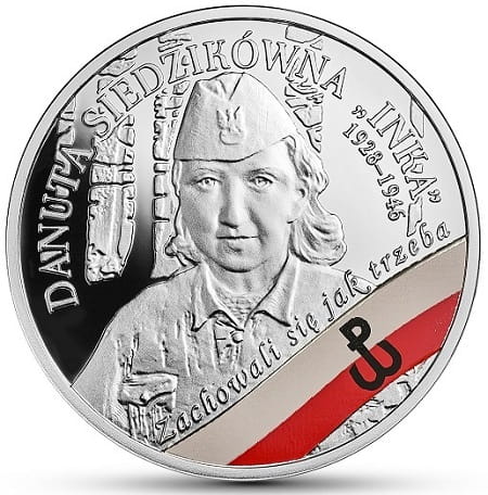 Moneta 10 zł Danuta Siedzikówna Inka 2017