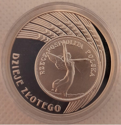Moneta 10 zł Dzieje złotego Nike 2007