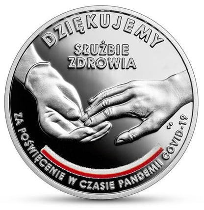Moneta 10 zł Dziękujemy Służbie Zdrowia COVID-19 2021