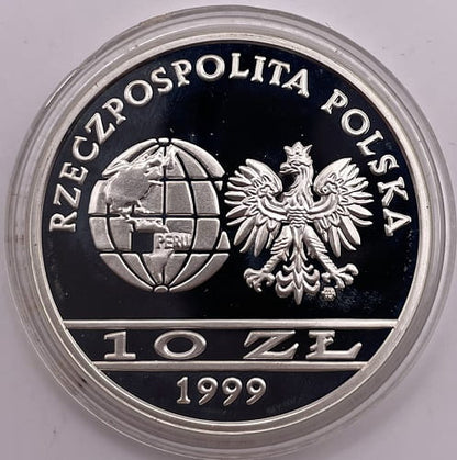 Moneta 10 zł Ernest Malinowski 1999 r.