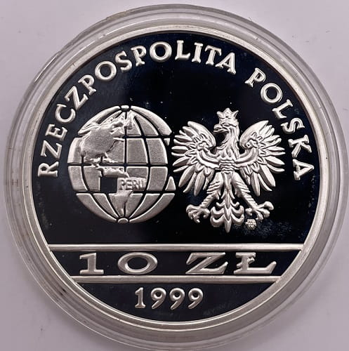 Moneta 10 zł Ernest Malinowski 1999 r.