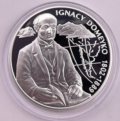 Moneta 10 zł Ignacy Domeyko 2007