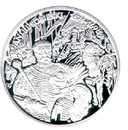Moneta 10 zł Jan III Sobieski popiersie 2001 r.