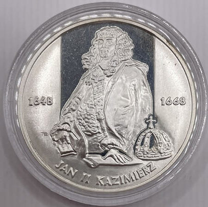 Moneta 10 zł Jan Kazimierz półpostać 2000 r.