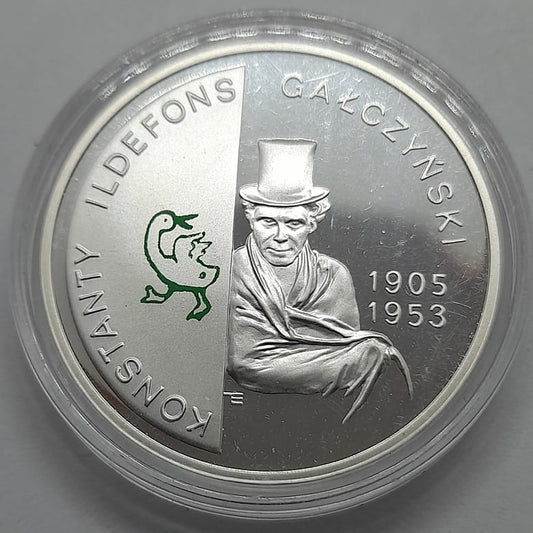 Moneta 10 zł Konstanty Ildefons Gałczyński 2005 r.