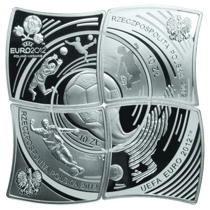 Moneta 10 zł  Euro 2012 Polska-Ukraina puzzle 2012