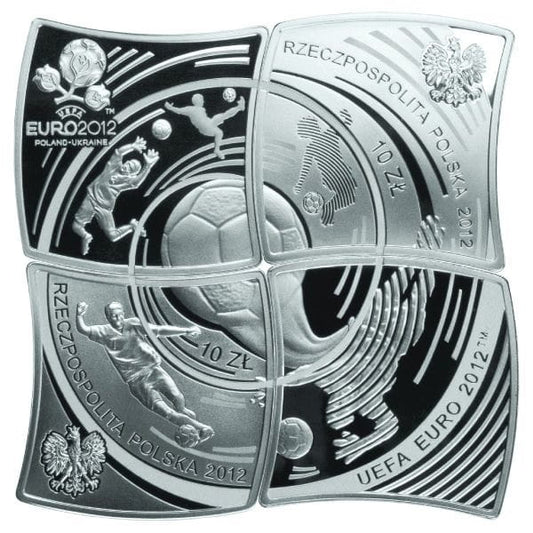 Moneta 10 zł  Euro 2012 Polska-Ukraina puzzle 2012