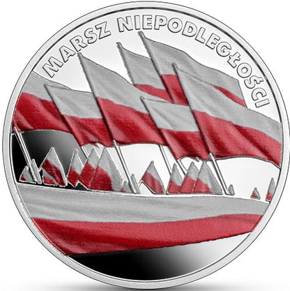 Moneta 10 zł Marsz Niepodległości 2023