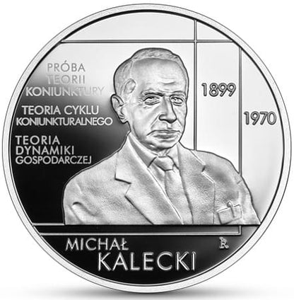 Moneta 10 zł Michał Kalecki 2022 r.