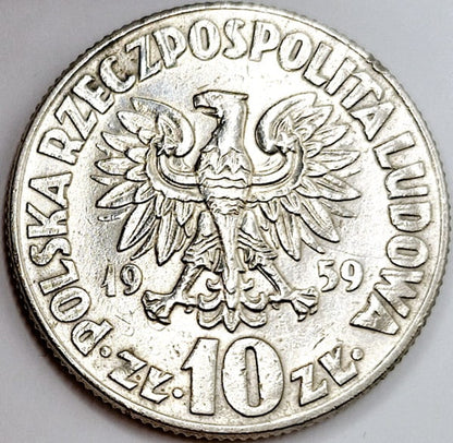 Moneta 10 zł Mikołaj Kopernik 1959 stan 2