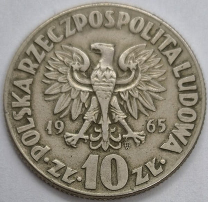 Moneta 10 zł Mikołaj Kopernik 1965 stan 3