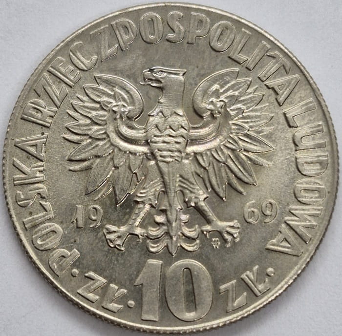 Moneta 10 zł Mikołaj Kopernik 1969